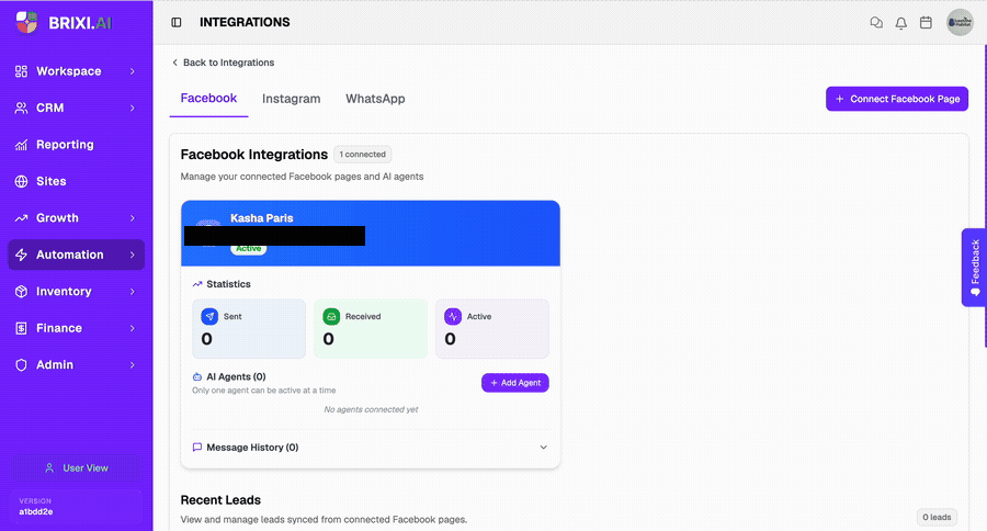 Click Add Agent, select an agent from the list, and click Link Agent to assign it